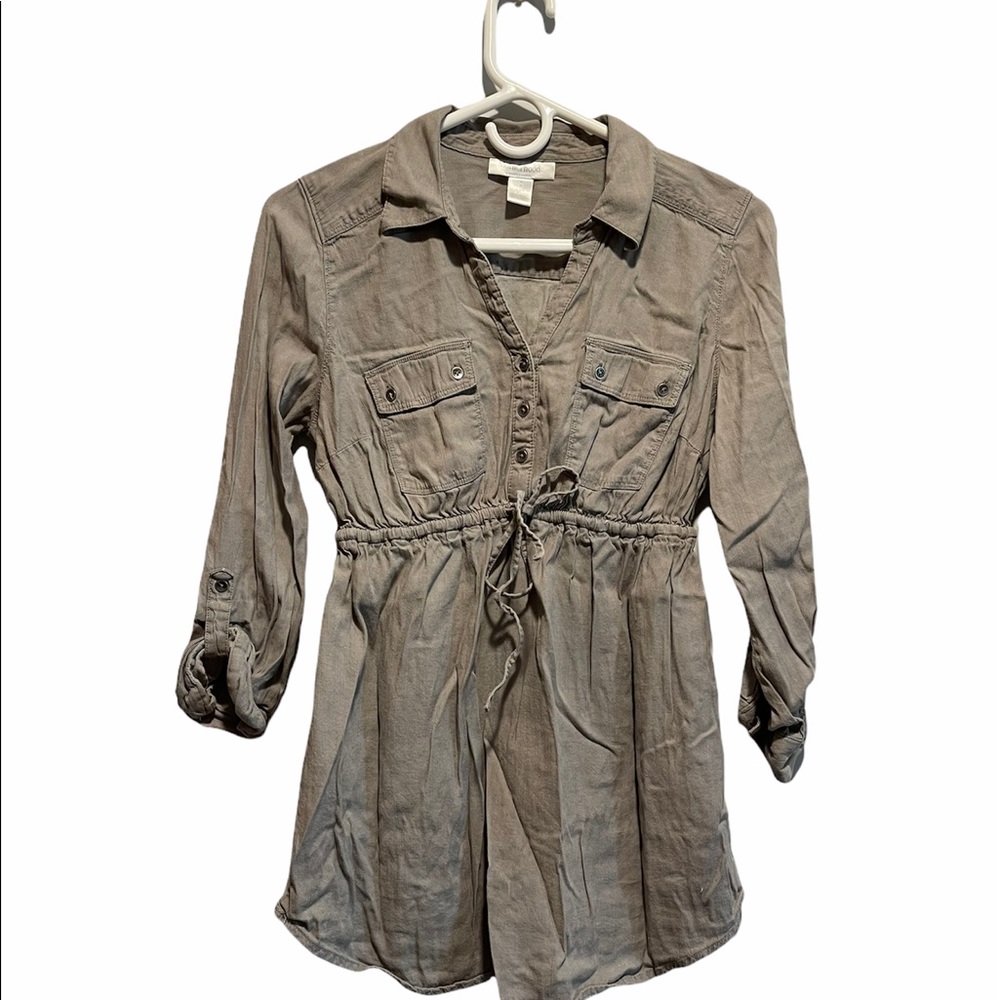 Motherhood Maternity Gray Tunic Top